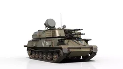 4 skins of Russian ZSU-23-4 Shilka ZSU23 SPAA 3D model