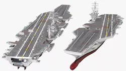 Aircraft Carrier USS Harry S Truman CVN-75 3D model