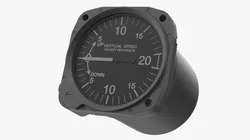 Aircraft Vertical Speed Indicator 3D model