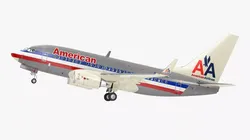 American Airlines Boeing 737-600 with Interior Rigged Cinema 4D 3D model