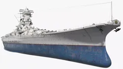 Armored Sea Vessel with Artillery Towers 3D model