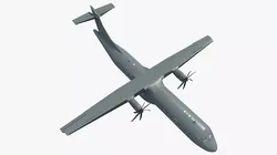 ATR 72-600 Naval Patrol Aircraft Rigged for Cinema 4D 3D model