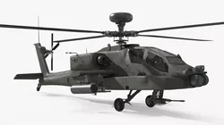 Attack Helicopter AH-64D Apache Rigged for Maya 3D model