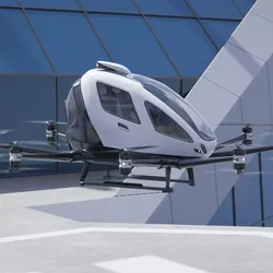 Autonomous Air Taxi Pod Static White 3D model
