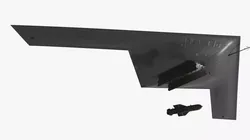B 21 Raider Low Observable Aircraft Black Attac Animated Rigged 3D model