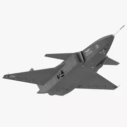 Bayraktar Kizilelma Fighter Jet Flying 3D model