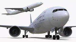 Boeing 777-200ER Passenger Aircraft Rigged for Cinema 4D 3D model