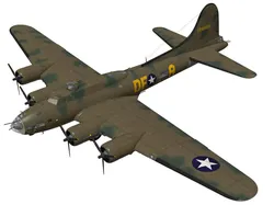 Boeing B-17F Flying Fortress 3D model