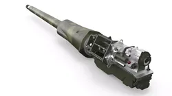Camouflaged Tank Gun Barrel 3D model