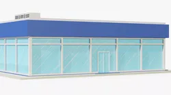 Cartoon Mall Building 3D model