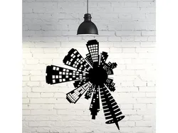 Cityscape Wall Sculpture 2D