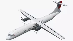 Civilian Transport Aircraft ATR 72-600 Rigged 3D model