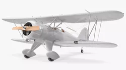Coastal Biplane YMF-5 White Rigged for Maya 3D model