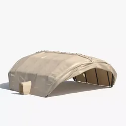 Deployed Tactical Aircraft Shelter Beige 3D model