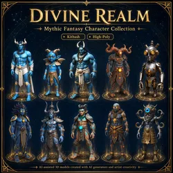 Divine Realm Mythic Character Collection 3D print model