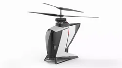 eVTOL Air Mobility Vehicle Rigged for Cinema 4D 3D model