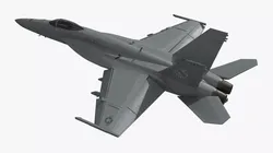 FA-18E Super Hornet Fighter Jet Rigged for Maya 3D model