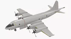 German Navy P3 Orion ASW Aircraft Rigged for Maya 3D model