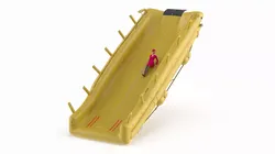 Inflatable Evacuation Slide with Airline Hostess 3D model