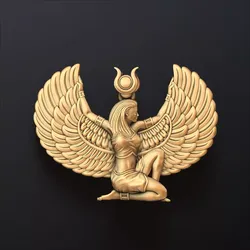 Isis Egyptian Goddess Pendant v8 3D print model
