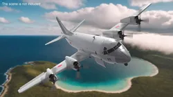Japan P3 Orion Naval Reconnaissance Rigged for Cinema 4D 3D model