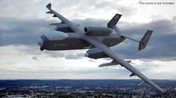 Jiutian Reconnaissance Combat UAV Gray 3D model