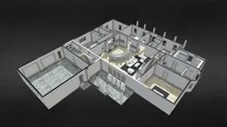 Johnson - floor plan 3D model
