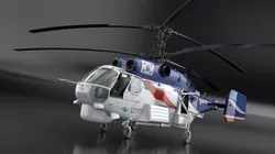 KA-32T Helicopter Operated South Korea Rigged for Cinema 4D 3D model