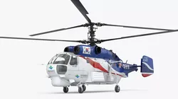 KA-32T Helicopter Operated South Korea with Interior 3D model