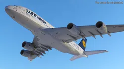 Lufthansa Airbus A380 Rigged for Maya 3D model