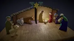 Nativity Scene - used wooden Toys