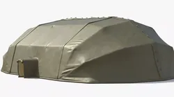Rapid Deployment Aircraft Shelter Green 3D model