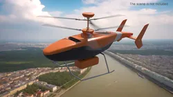 Rescue Patrol Helicopter Orange 3D model