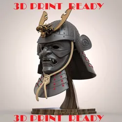 Samurai Kabuto Helmet Japanese Warior 3D print model