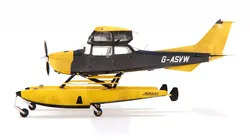 Seaplane with Pontoons Rigged for Maya 3D model