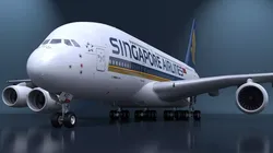 Singapore Airlines Airbus A380 Rigged for Cinema 4D 3D model