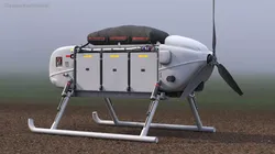 Snowgoose UAV MMIST CQ-10 Rigged 3D model