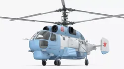 Soviet Kamov Ka-27 Helicopter with Interior 3D model