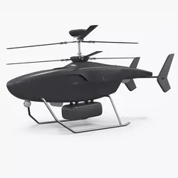 Stealth Recon Drone Gray Rigged for Maya 3D model