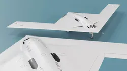 Strategic B-21 Raider Jet White Rigged for Cinema 4D 3D model