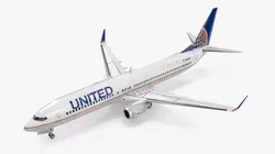 United Airlines Boeing 737-900 with Interior Rigged Cinema 4D 3D model