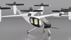 Urban Air Mobility Taxi with Enclosed Cockpit 3D model