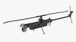 US Army Ghost-X Military Drone Rigged for Cinema 4D 3D model