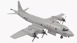 US Navy P3 Orion Maritime Patrol Rigged for Cinema 4D 3D model