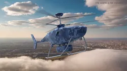 VRT-300 Naval UAV Helicopter Blue Camo 3D model