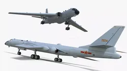 Xian H-6 China Strategic Bomber without Armament 3D model