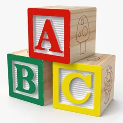 ABC Wood Blocks 3D model