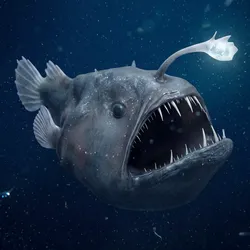 Abyssal Angler Fish Rigged For Maya 3D model