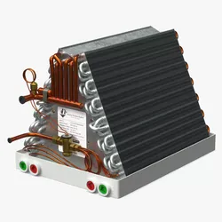 ADP HVAC Evaporator Coil Assembly Multicolor 3D model