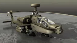 Advanced Attack Helicopter Low-poly 3D model